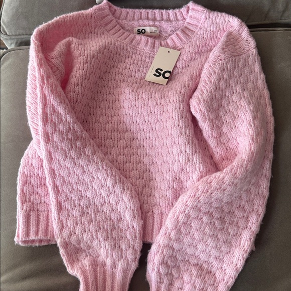 SO Soft Pink Textured Sweater - Picture 1 of 2